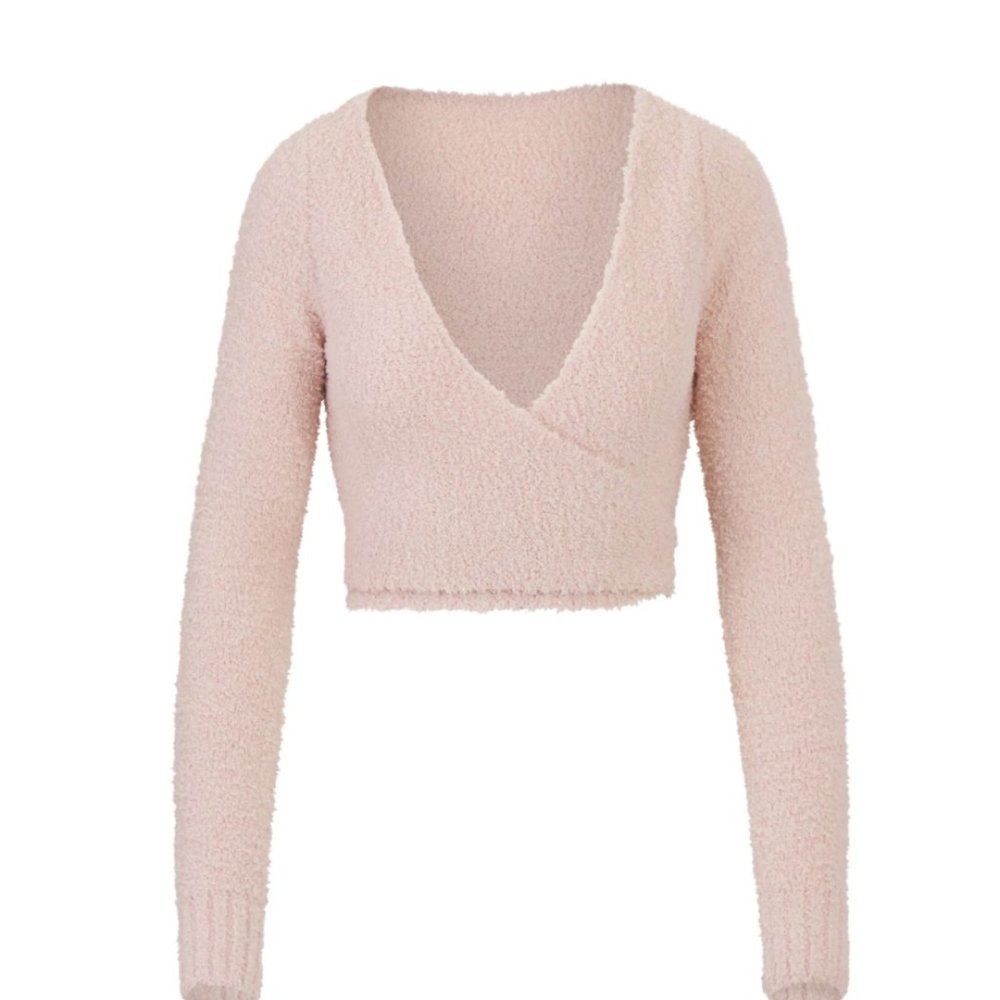 SKIMS Cozy Knit Wrap Top
